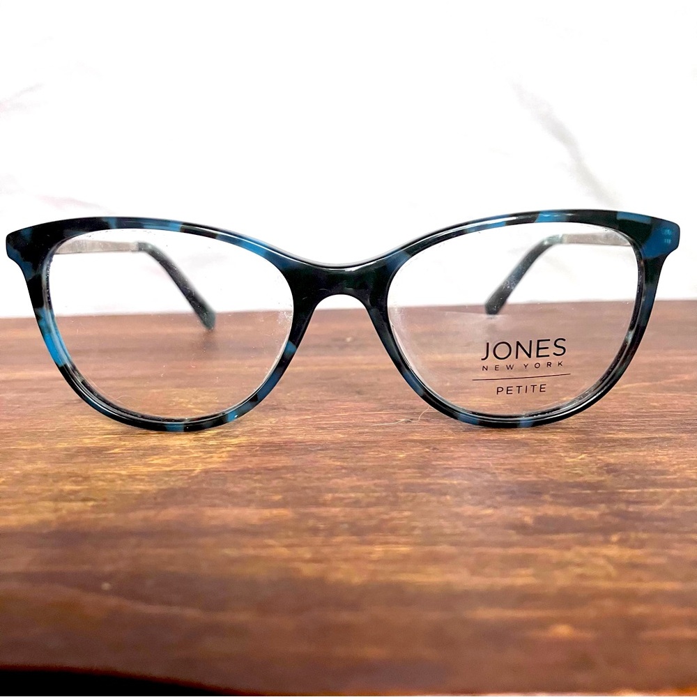 Jones New York Round Cat eye blue Petite Eyeglass Frame VJOP245